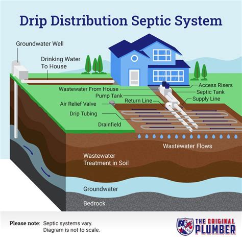 septic distribution line dimensions